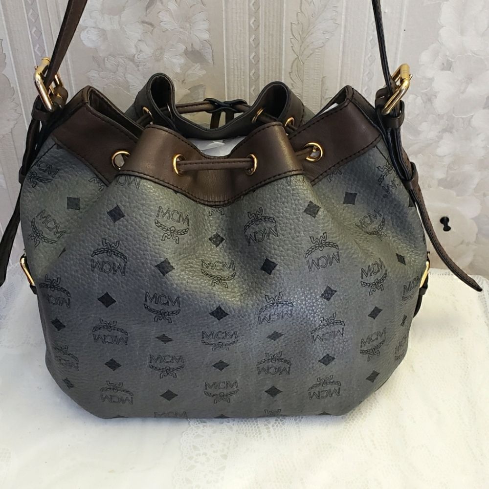 MCM Drawstring Bucket Shoulder Bag - Picture 3 of 12